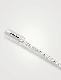 9g Brushed Sterling Silver Double Cable Bracelet