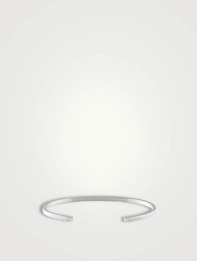 7g Polished Sterling Silver Ribbon Bracelet