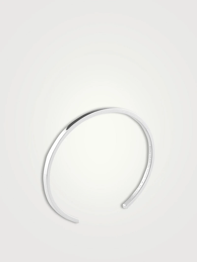 7g Polished Sterling Silver Ribbon Bracelet