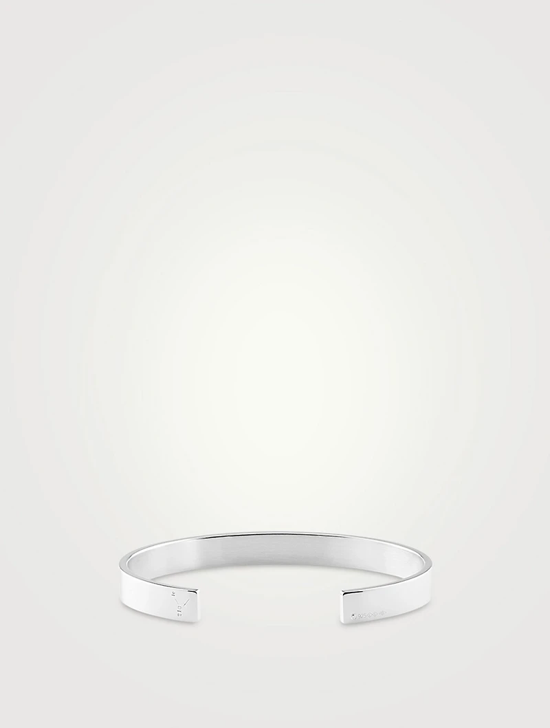 21g Polished Sterling Silver Ribbon Bracelet