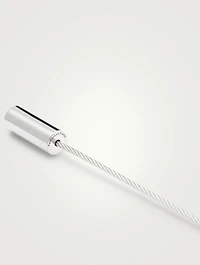 5g Polished Sterling Silver Cable Bracelet