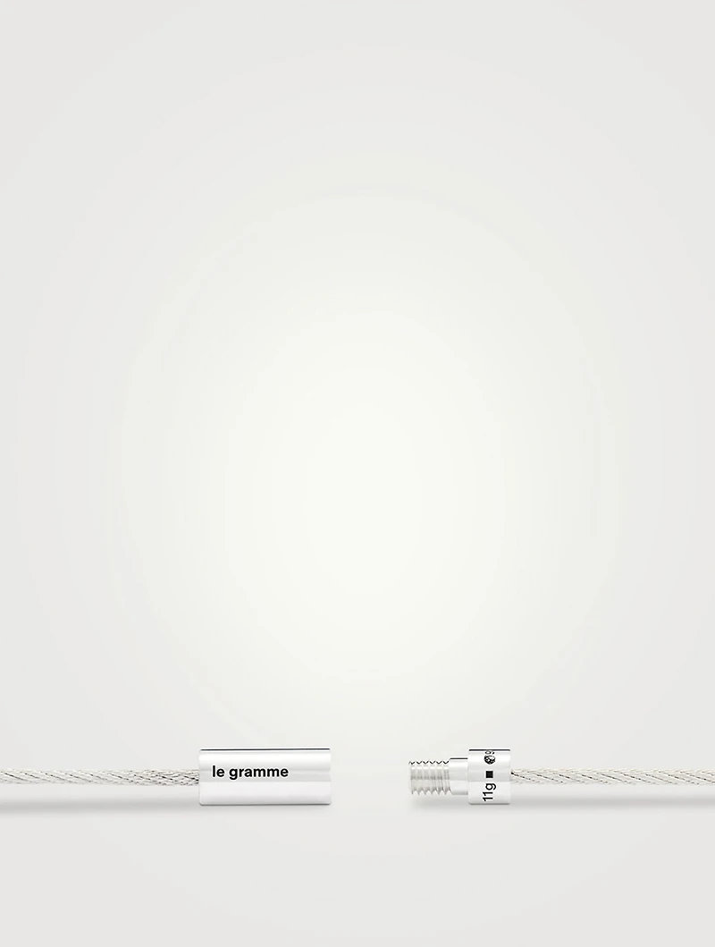 11g Polished Sterling Silver Triple Cable Bracelet
