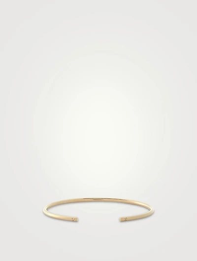 9g Brushed 18K Gold Bangle Bracelet