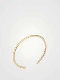 9g Brushed 18K Gold Bangle Bracelet