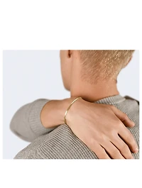 9g Brushed 18K Gold Bangle Bracelet