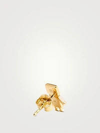 Robot Stud Earring With Diamonds