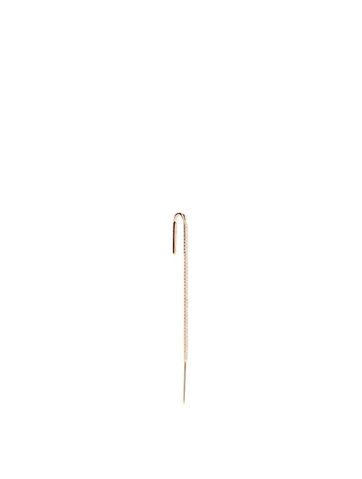 Thread 18K Rose Gold Ear Pin With Diamonds