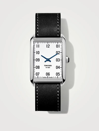 No. 001 Large Polished Stainless Steel Watch Case, 30mm x 44mm