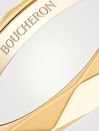 Facette Gold Wedding Band