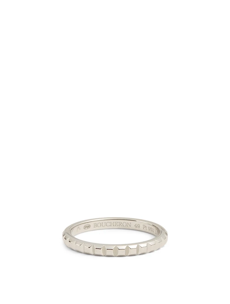 Mini Clou De Paris Platinum Wedding Band