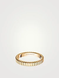 Grosgrain Gold Wedding Band
