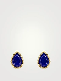 Serpent Bohème Gold Earrings With Lapis Lazuli