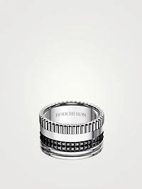 Large Quatre Black Edition 18K Gold Ring