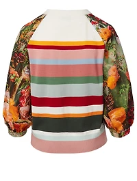 Merino Wool Sweater Cactus Blossom Print