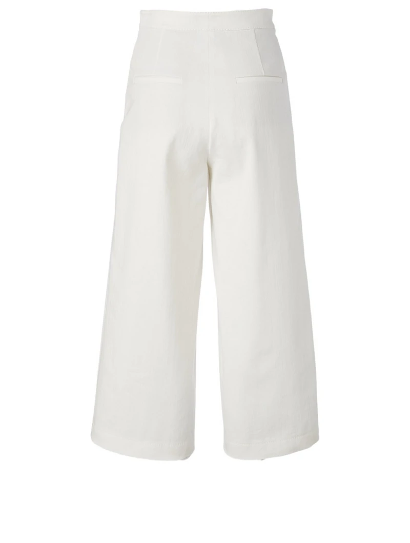 Wide-Leg Cropped Jeans