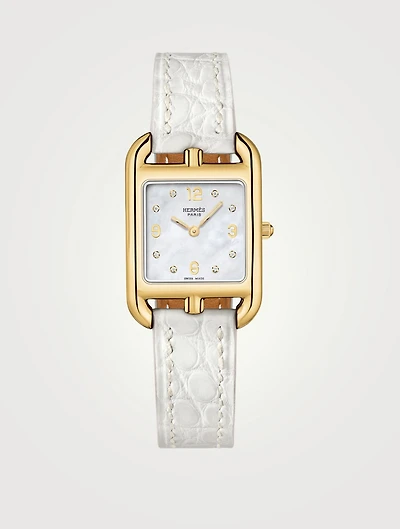 Small Cape Cod Rose Gold Alligator Strap Watch
