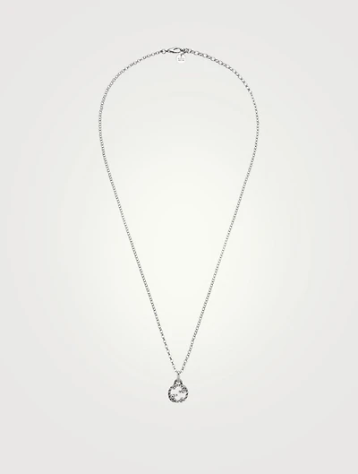 Interlocking G Silver Pendant Necklace