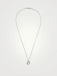 Interlocking G Silver Pendant Necklace