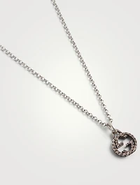 Interlocking G Silver Pendant Necklace