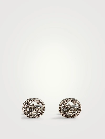 Interlocking G Silver Cufflinks