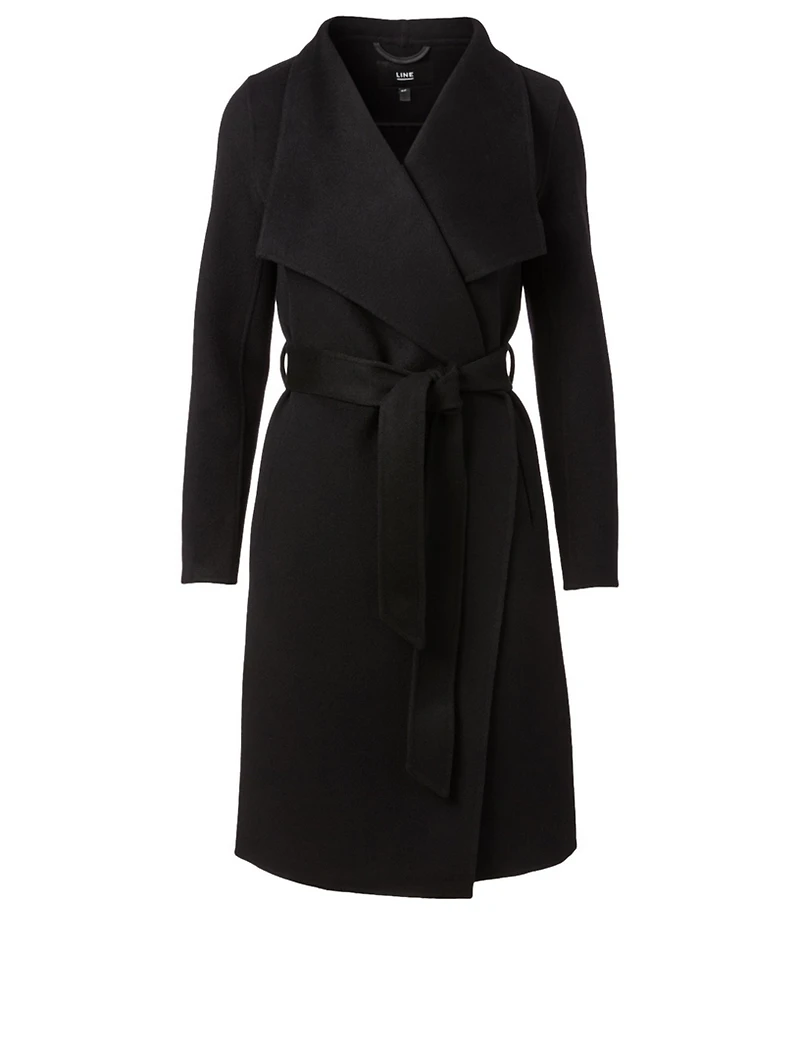 Meghan Wool Wrap Coat