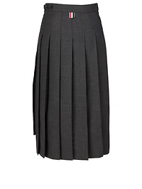 Wool Pleated Skirt