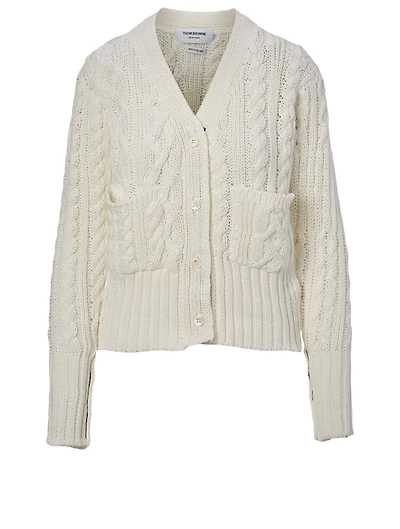 Cotton Cable Knit Cardigan