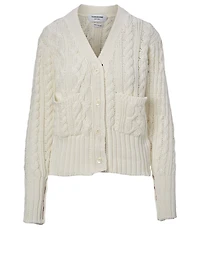 Cotton Cable Knit Cardigan