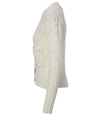 Cotton Cable Knit Cardigan