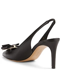 Zahir 70 Leather Slingback Pumps