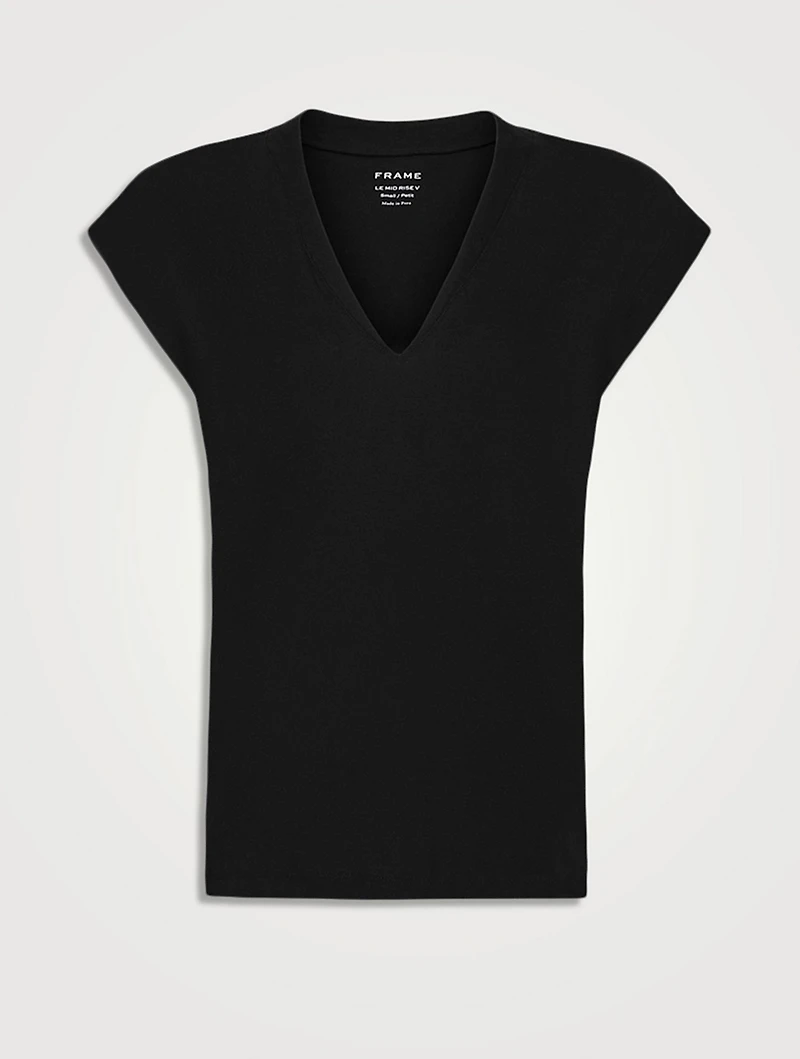 Le Mid Rise V-Neck T-Shirt