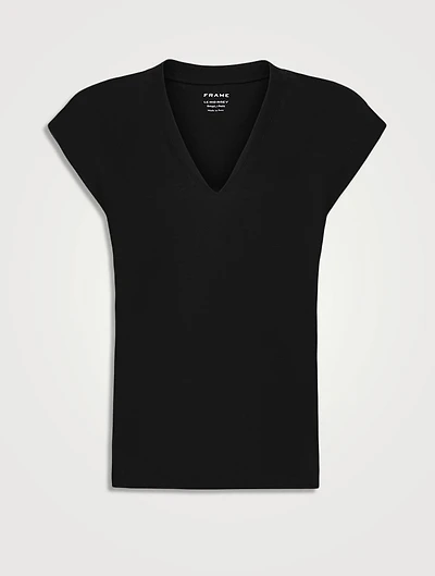 Le Mid Rise V-Neck T-Shirt