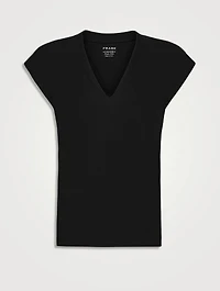 Le Mid Rise V-Neck T-Shirt