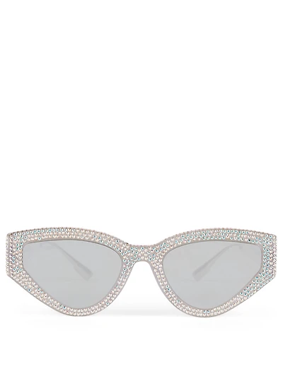 CatStyleDior1S Cat Eye Sunglasses With Crystals