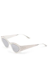 CatStyleDior1S Cat Eye Sunglasses With Crystals