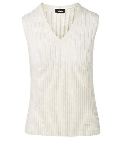 Silk Stretch V-Neck Top