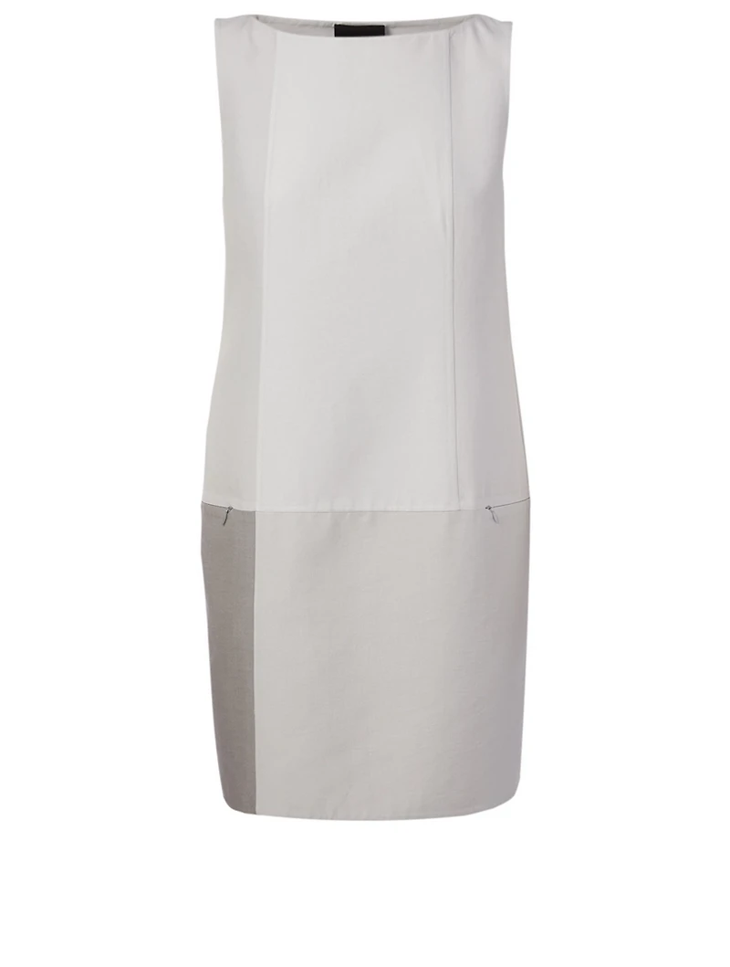 Cotton And Silk Shift Dress