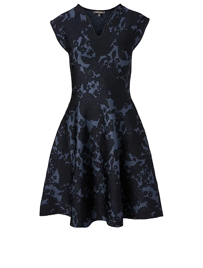 Floral Jacquard Dress