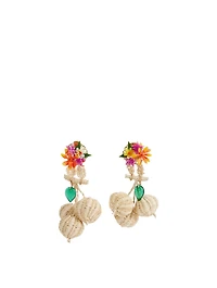 Tropics Iraca Palm Drop Earrings