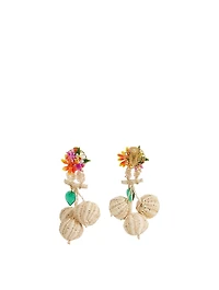 Tropics Iraca Palm Drop Earrings