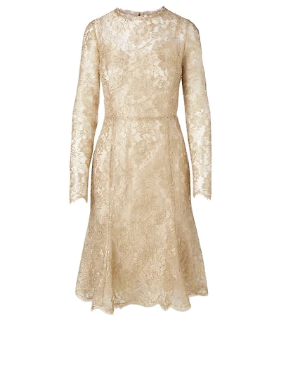 Lurex Lace Midi Dress