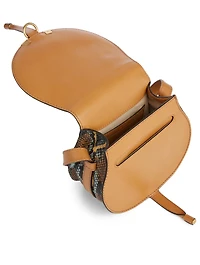 Small Marcie Snake-Embossed Leather Bag