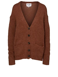Alpaca-Blend V-Neck Cardigan