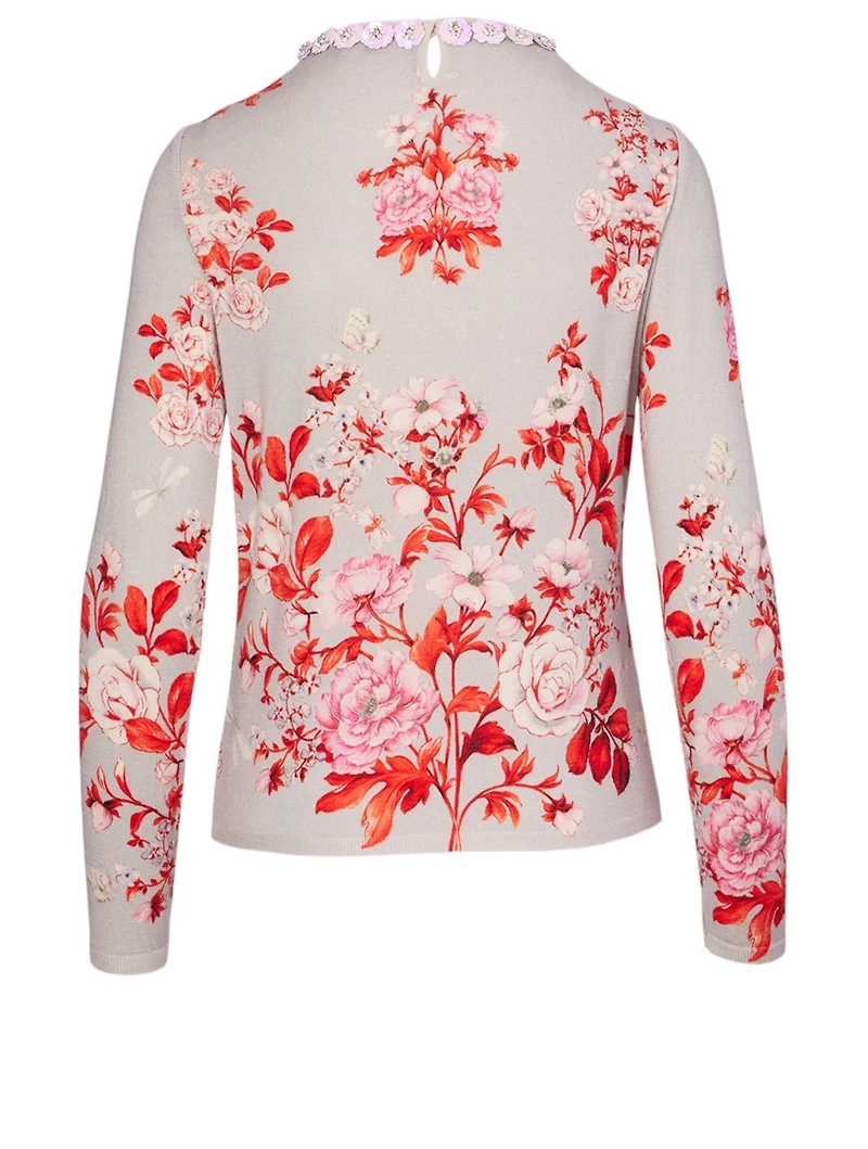 Wool And Silk Sweater With Embellishment