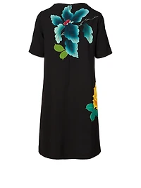Short-Sleeve Dress Floral Print