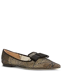 Gala Tulle Ballet Flats With Sequin Embroidery