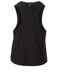 Racerback Tank Top With Croc-Embossed Stripe