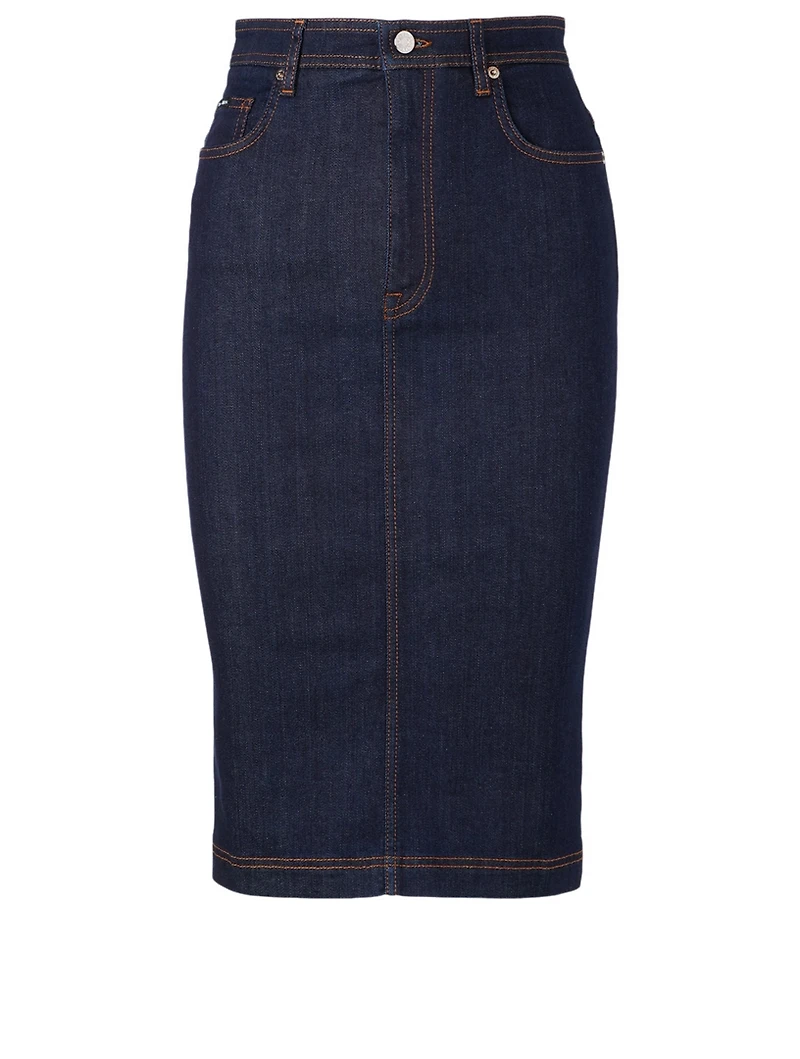 Denim Pencil Skirt