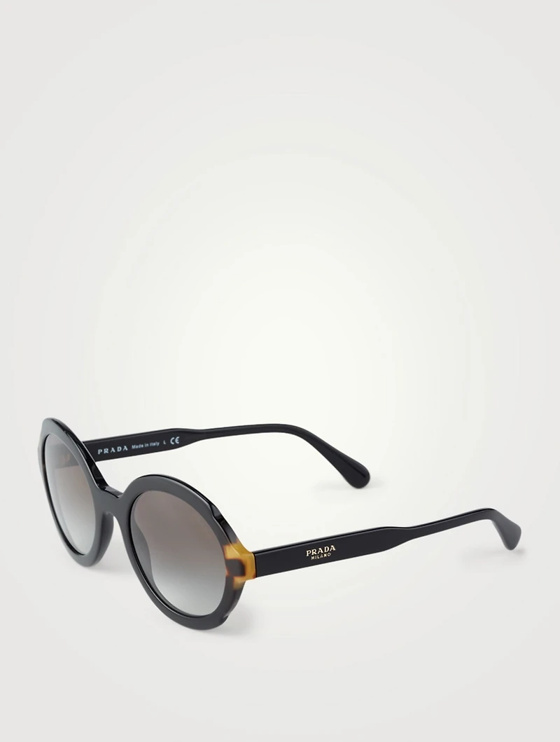 Round Two-Tone Sunglasses