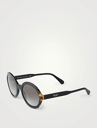 Round Two-Tone Sunglasses
